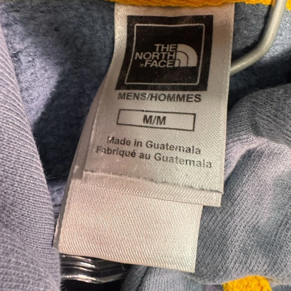 The North Face Hoodie Mens M Since 1968 Graphic Blue Yellow Pullover EUC